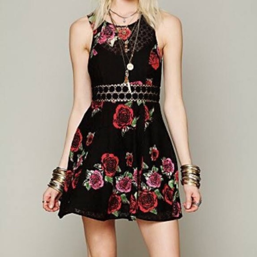 Free People roses dress
